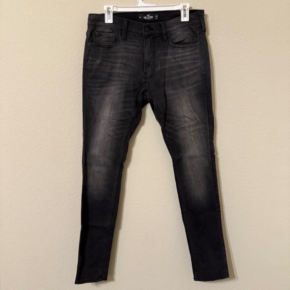Men’s Hollister Advanced Stretch/Extreme Skinny Jeans in Dark Grey Wash - Picture 1 of 4